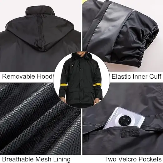 EI Sonador Classic Rain Suits for Men Breathable Rain Gear for Waterproof work - 71jyi27bspl._ac_sx522_